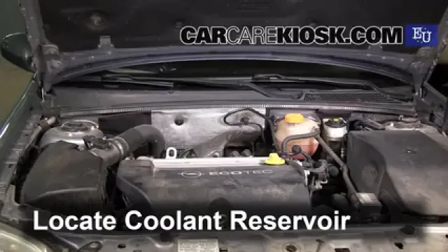 2004 Opel Signum Sport 2.0L 4 Cyl. Turbo Antigel (Liquide de Refroidissement) Vérifiez le niveau d'antigel